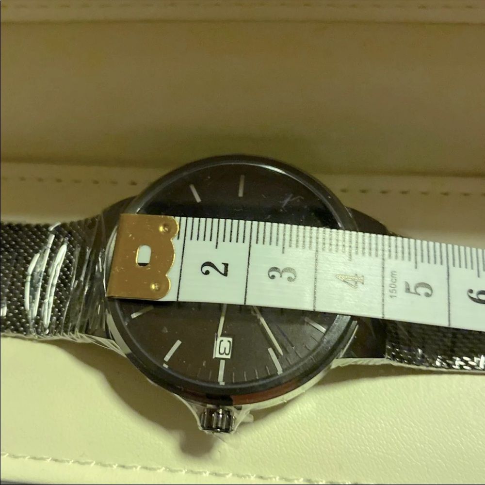 🎊HP🎉 MSRP $175 Men's Stainless Steel Swiss Watch - Picture 8 of 8